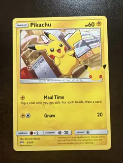 Pikachu 25/25 Non-holo NM Pokemon TCG McDonald’s 25th Anniversary Celebrations - Image 1
