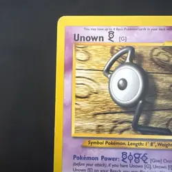 Pokemon Vintage Non-Holo Rare Unown (G) 27/105 Neo Destiny WotC - Image 2
