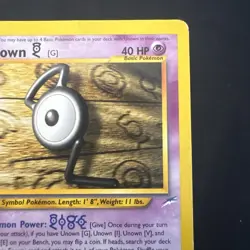 Pokemon Vintage Non-Holo Rare Unown (G) 27/105 Neo Destiny WotC - Image 3