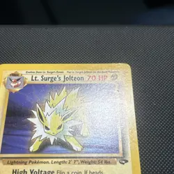 Lt. Surge’s Jolteon, Pokemon Gym Challenge (2000), VLP/NM - Image 4