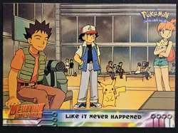 Like It Never Happened #40 Mewtwo Strikes Back Topps Blue Label Pokemon 1998 NM - Image 1