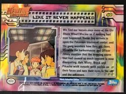 Like It Never Happened #40 Mewtwo Strikes Back Topps Blue Label Pokemon 1998 NM - Image 2