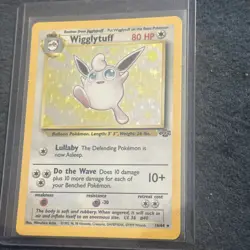 Pokemon TCG Wigglytuff 16/64 Jungle Holo Rare Vintage LP - Image 1