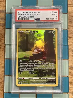 GRADED PSA 9 2023 Pokemon SWSH FA/Hisuian Voltorb Crown Zenith #GG01 - Image 1