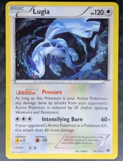 Pokemon TCG Lugia Fates Collide 78/124 Exclusive Cracked Ice Holo - NEAR MINT - Image 1