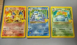 Pokemon Celebration 25th Anniversary BIG 3 Holo Set Charizard Blastoise Venusaur - Image 1