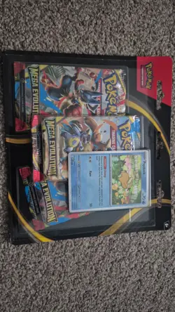Pokemon TCG Mega Evolutions 3 Pack Blister (Goldduck Promo) Factory Sealed New - Image 2