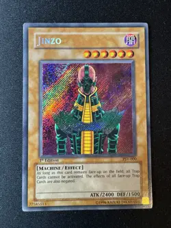 1ST EDITION 2002 Pharaoh's Servant Jinzo PSV-000 YUGIOH Secret Rare VLP/NM - Image 1