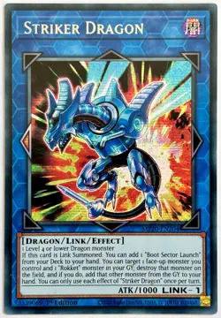 MP20-EN204 Striker Dragon - Prismatic Secret Rare 1st Edition Near Mint YuGiOh - Image 1