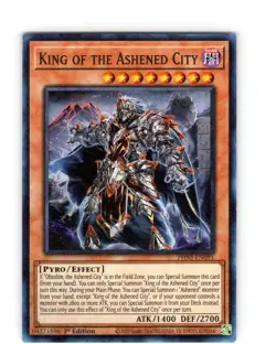 Yu-Gi-Oh TCG King Of The Ashened City PHNI-EN091 1st Edition Super Rare NM - Image 1