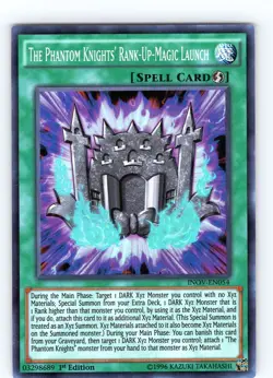Yu-Gi-Oh The Phantom Knight's Rank-Up-Magic Launch INOV-EN054 1st Ed. SR NM - Image 1