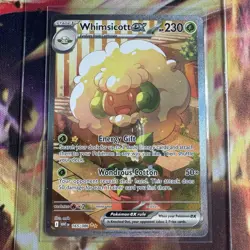 Whimsicott ex 165/086 Special Illustration SIR Holo White Flare Pokemon TCG Card - Image 1