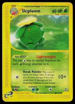 Pokemon Card - Skiploom Aquapolis 60/147 Uncommon - Image 1