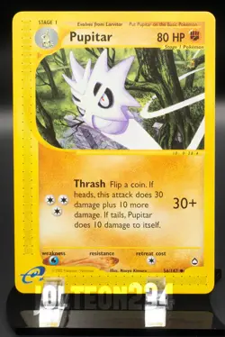 Pokemon TCG Card - Pupitar 56/147 Aquapolis Uncommon Vintage E-Reader - Image 1