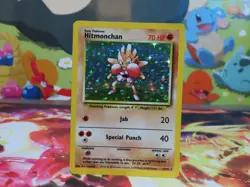 Hitmonchan 007/102 Base Set Holo Rare Pokemon Card 1999 WOTC LP Lightly Played - Image 1