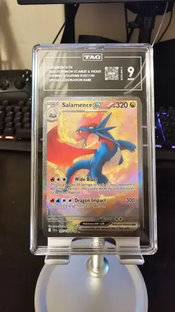 Salamence ex 187/159 - SV09: Journey Together - TAG 9 - Graded Card - Image 1
