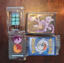 Pokemon TCG Destined Rivals Etb Card Sleeves Sealed With Dice, Markers, & Energy - Image 1