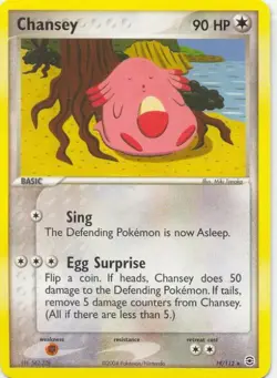 (pok-FRLG-019) Chansey (R) Pokemon EX FireRed LeafGreen Card # 19 - Image 1