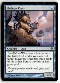 MTG Hedron Crab - Zendikar Heavily Played English - Image 1