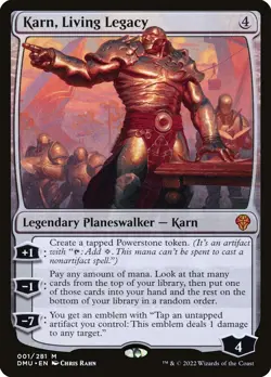 MTG Magic the Gathering Karn, Living Legacy (1/552) Dominaria United NM - Image 1