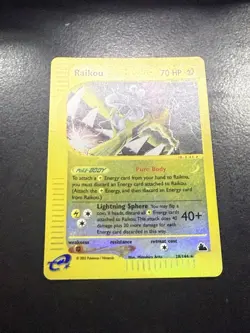 Raikou 28/144 Skyridge 2003 Reverse Holo Rare Pokemon Card TCG - Image 3