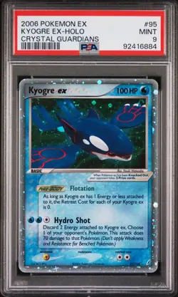 Pokemon Ex Crystal Guardians #95 Kyrogre Ex Holo PSA 9 - Image 1