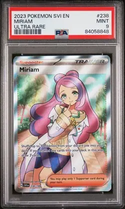 2023 POKEMON SVI EN-SCARLET & VIOLET ULTRA RARE #238 MIRIAM PSA 9 - Image 1