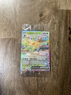 Leafeon ex 006/131 Stamped Prismatic Evolutions Double Rare SEALED Pokemon TCG - Image 1