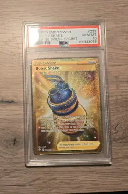 Pokemon Boost Shake Evolving Skies Secret Rare Full Art #229 PSA 10 Gem Mint - Image 1