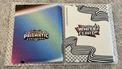 Lot Of 2 Pokemon SV Binders Only Prismatic Evolutions & White Flare - Image 2