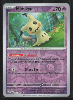 Pokemon TCG Mimikyu 037/091 - Paldean Fates - Reverse Holo NM - Image 1