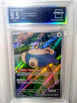 2023 Pokemon SV 151 Snorlax Black Star Promo Full Art #051 Areana Club 9.5 Mint+ - Image 1