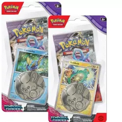 Pokemon 2 Checklane Blister Packs Temporal Forces Carvanha & Bellibolt New! - Image 1