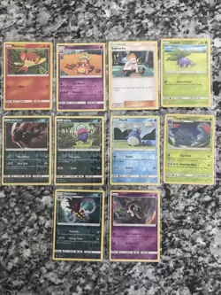Pokemon TCG Burning Shadows Reverse Holo Lot of 10 - Image 1