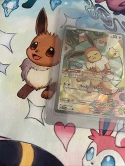 Pokemon TCG Eevee 173 Holo Promo Prismatic Evolutions Perfect Condition - Image 2