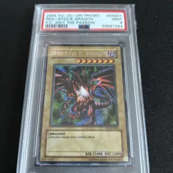 PSA 9 Mint - Red-Eyes B. Dragon PCJ-EN001 Prismatic Secret Rare Promo YuGiOh BGS - Image 2