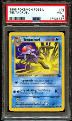 PSA 9 MINT Tentacruel 44/62 1999-2000 (Red Logo) Pokemon Card 337 - Image 2
