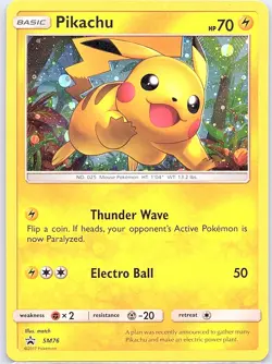 Pikachu SM76 Holo SM Promos - Pokemon Card - NM - Image 1