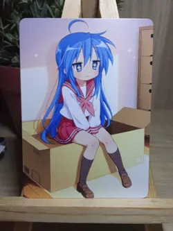 Konata Izumi Lucky Star Waifu Goddess Story Fan Art Anime Card Carte - Image 1