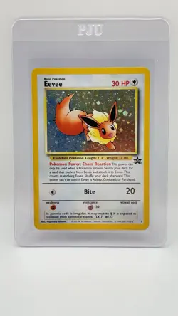 Pokemon TCG Eevee Black Star Promo Holo Card 11/53 WOTC Vintage - Image 1
