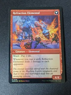 REFRACTION ELEMENTAL / INVASION OF KARSUS FOIL #146 MTG MOTM - Image 1