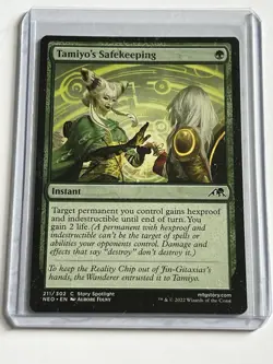 Tamiyos Safekeeping 211 MTG Kamigawa Neon Dynasty 2022 Mint - 9.0 + Non Foil - Image 1