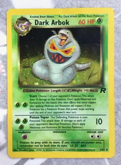 Dark Arbok 2/82 Team Rocket Holo - Pokemon TCG English HP/DMG - Image 1