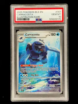 Carracosta 107/86 Pokemon Black Bolt (BLK) 2025 PSA 10 🔥🔥🔥 - Image 1
