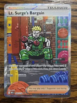 Pokemon Mega Evolutions #185/132 Lt. Surge's Bargain,fresh pull - Image 1
