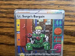 Pokemon Mega Evolutions #185/132 Lt. Surge's Bargain,fresh pull - Image 3