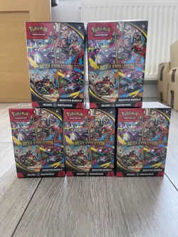 Pokemon TCG: Mega Evolution Booster Bundle 6 Booster Pack New Sealed - Image 1