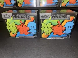 Lot of 2 PALDEA EVOLVED Elite Trainer Box ETB Scarlet & Violet Pokemon Sealed - Image 1