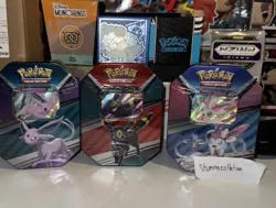Pokemon TCG V HEROES Tins Set of 3 Espeon V, Sylveon V, And Umbreon V - Image 1