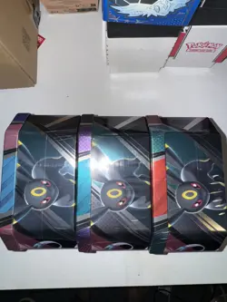 Pokemon TCG V HEROES Tins Set of 3 Espeon V, Sylveon V, And Umbreon V - Image 2